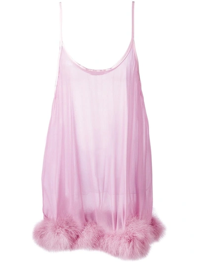 Shop Gilda & Pearl Diana Sheer Slip Dress In Pink