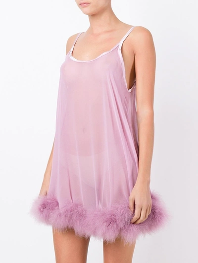 Gilda & Pearl Diana Sheer Slip Dress In Pink