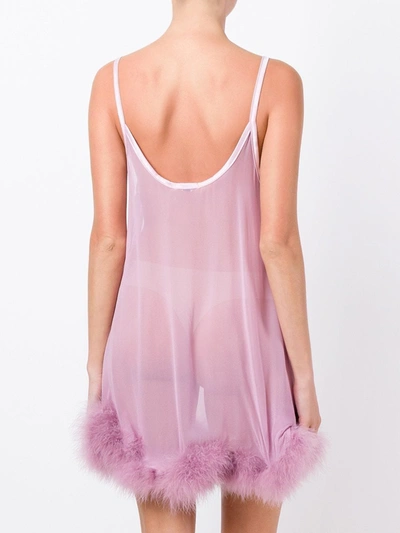 Gilda & Pearl Diana Sheer Slip Dress In Pink