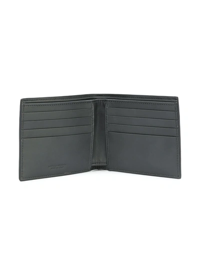 Shop Bottega Veneta Intrecciato Bi-fold Wallet In Grey