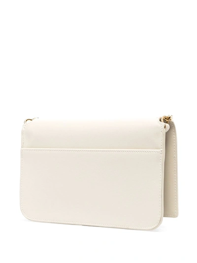 Shop Saint Laurent Monogram Phone Holder Bag In Neutrals