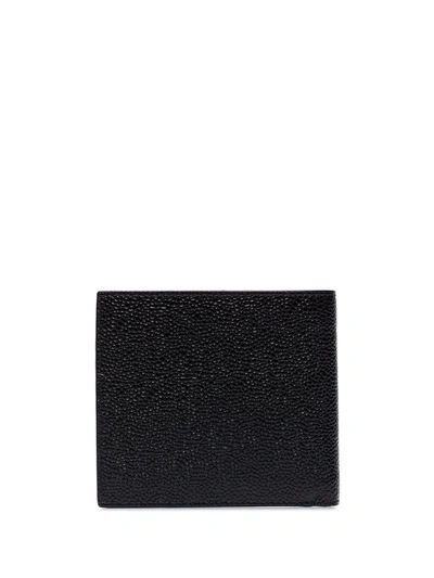 Thom Browne Pebble-grain Leather Billfold Wallet In Black