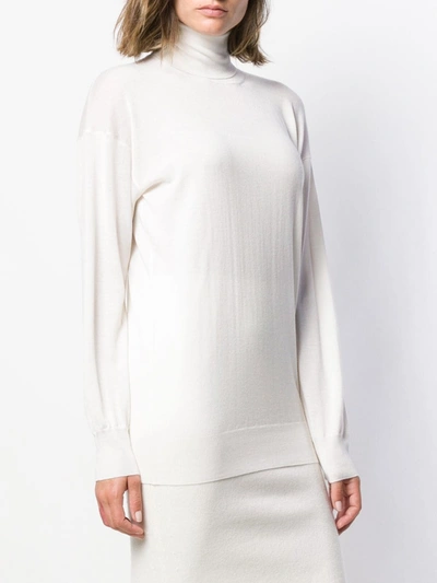 Shop Tom Ford Turtleneck Jumper In White