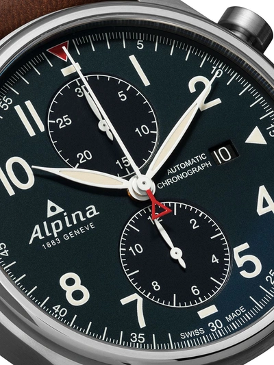 Shop Alpina Startimer Pilot Chronograph 44mm In Blue