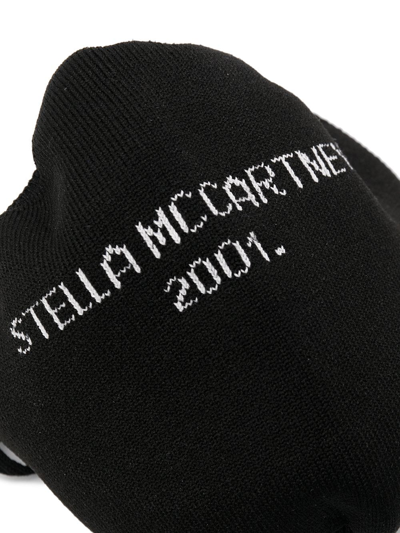 Shop Stella Mccartney Logo-embellished Face Mask In Black