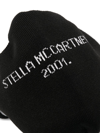 Stella Mccartney Logo-embellished Face Mask In Black