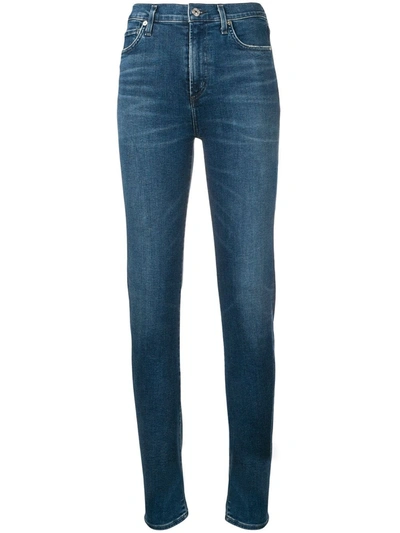 Shop Citizens Of Humanity Glory Skinny Jeans In Blue