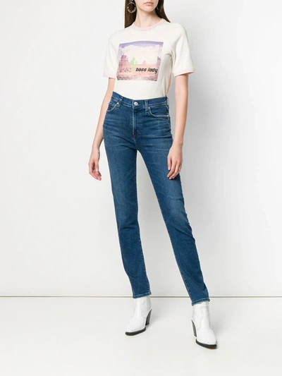 Shop Citizens Of Humanity Glory Skinny Jeans In Blue
