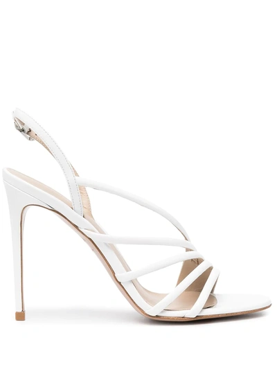 Shop Le Silla Scarlet High-heel Sandals In White