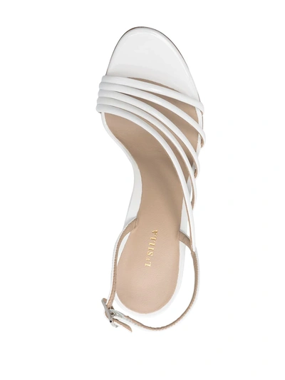 Shop Le Silla Scarlet High-heel Sandals In White