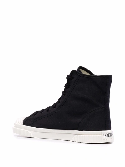 Shop Loewe High-top Sneakers In Black
