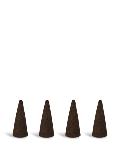 Shop Tom Dixon London Scented Incense Cones (set Of 20) In Black