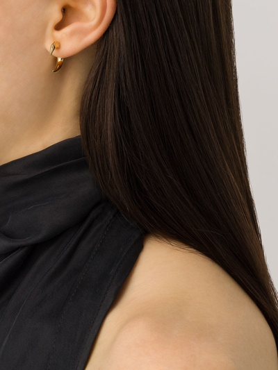 Shop Shaun Leane Mini Talon Earrings In Yellow Gold Vermeil