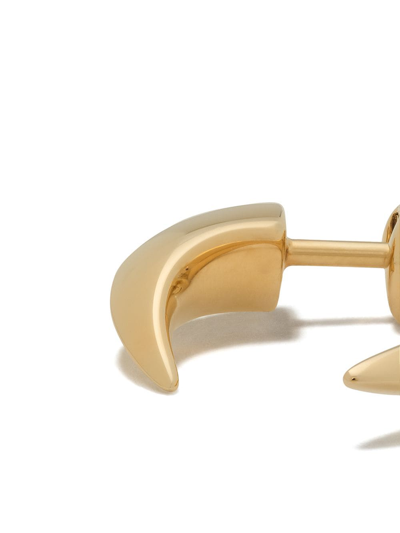 Shop Shaun Leane Mini Talon Earrings In Yellow Gold Vermeil