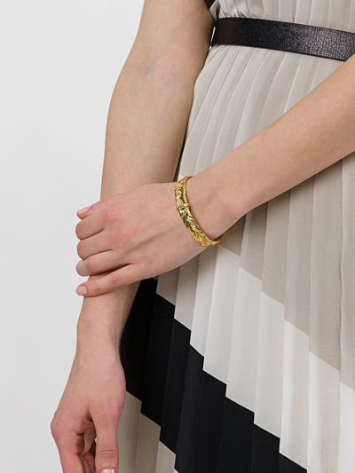 Shop Aurelie Bidermann 'icare' Open Bracelet In Metallic