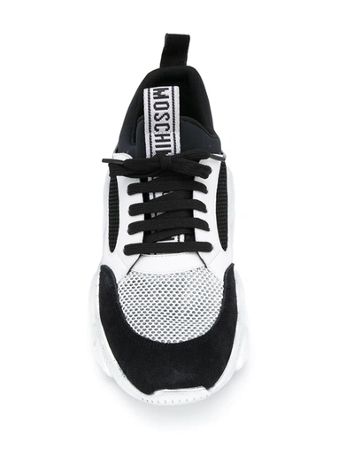 Shop Moschino Teddy Sneakers In Black