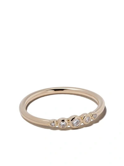 Shop Astley Clarke 14kt Gold Diamond Mini Icon Nova Ring In Yellow Gold