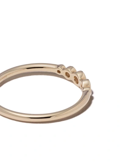 Shop Astley Clarke 14kt Gold Diamond Mini Icon Nova Ring In Yellow Gold