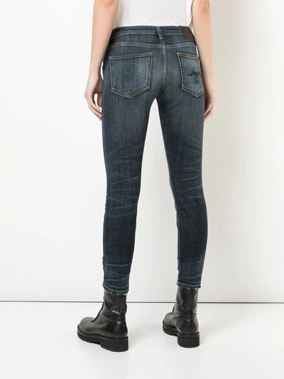 Shop R13 Biker Boy Skinny Jeans In Blue