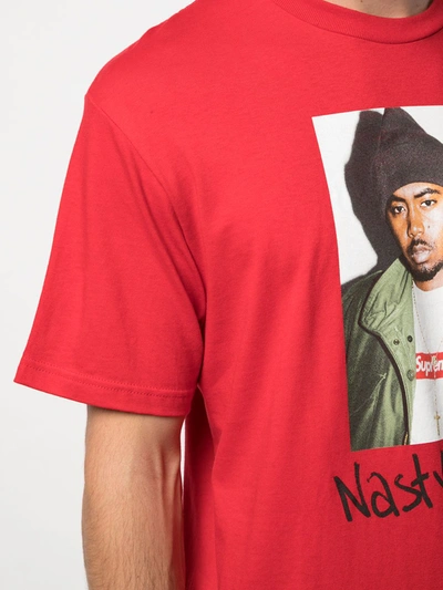 Supreme Nasty Nas Print T-shirt In Red