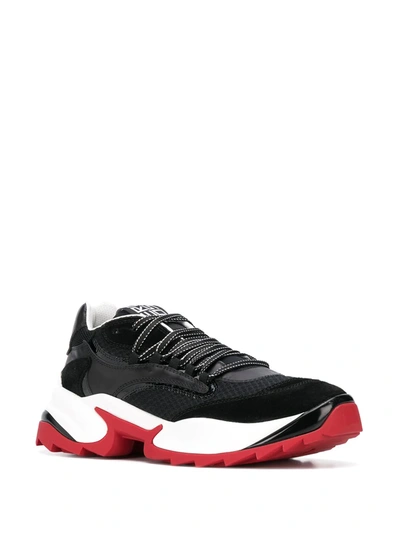 Shop Sergio Rossi Extreme Chunky Low Top Sneakers In Black