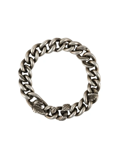 Shop Werkstatt:münchen Embellished Chain Bracelet In Silver