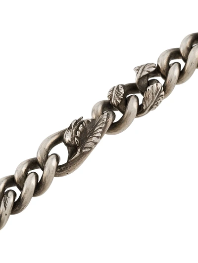 Werkstatt:münchen Embellished Chain Bracelet In Silver