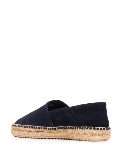 Shop Car Shoe Flat Square Toe Espadrilles In Blue