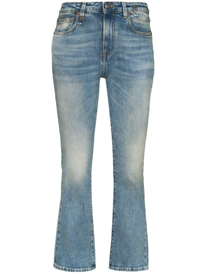 R13 Blue Kick Fit Jeans In Blue