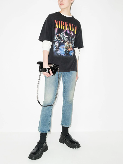 R13 Blue Kick Fit Jeans In Blue