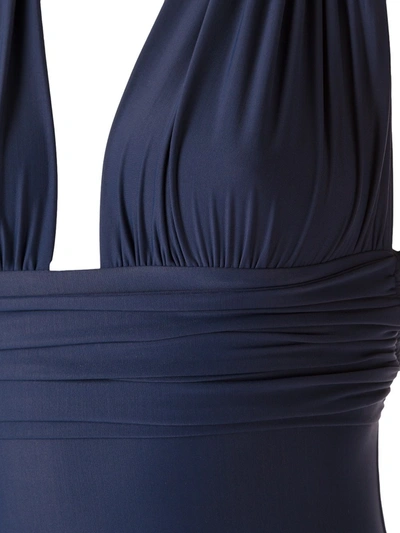 Amir Slama Panelled Swimsuit In Blue