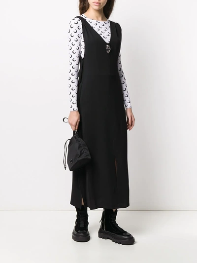Shop Alyx V-neck Midi Dress In Black