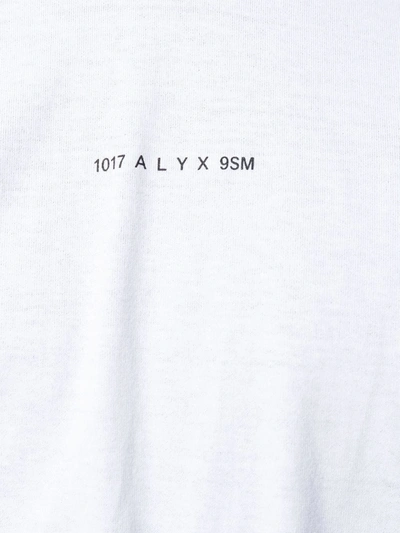 Shop Alyx Relaxed Fit Logo Print Hoodie In White