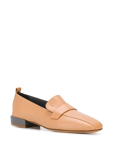 Shop Gray Matters Square Toe Loafers In Neutrals