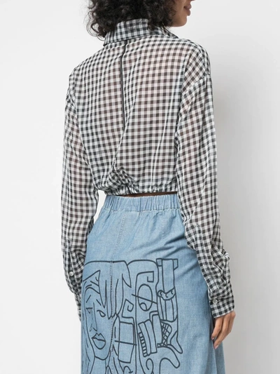 Haculla Plaid Blouse In White
