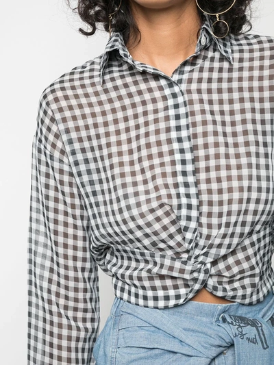 Haculla Plaid Blouse In White