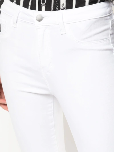 L Agence L'agence Woman Denim Cropped White Size 25 Cotton, Elastane In White