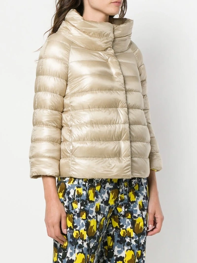 HERNO SHORT PADDED JACKET - 中性色