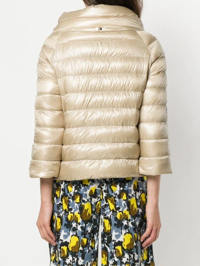 HERNO SHORT PADDED JACKET - 中性色