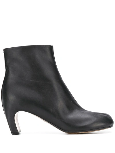 Shop Maison Margiela Tabi Ankle Boots In Black