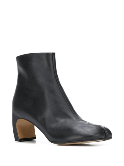 Shop Maison Margiela Tabi Ankle Boots In Black