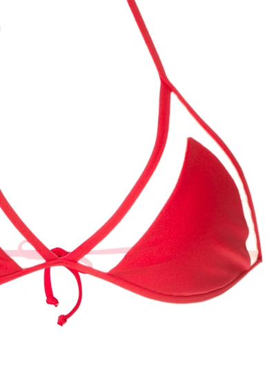 Shop Adriana Degreas X Cult Gaia Panelled Bikini Set In Red