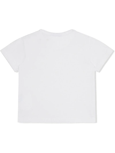 Shop Dolce & Gabbana Logo-tag Cotton T-shirt In White