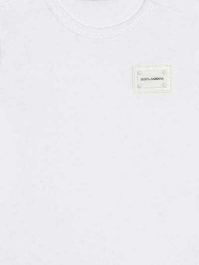 Dolce & Gabbana Logo Plaque T-shirt In White
