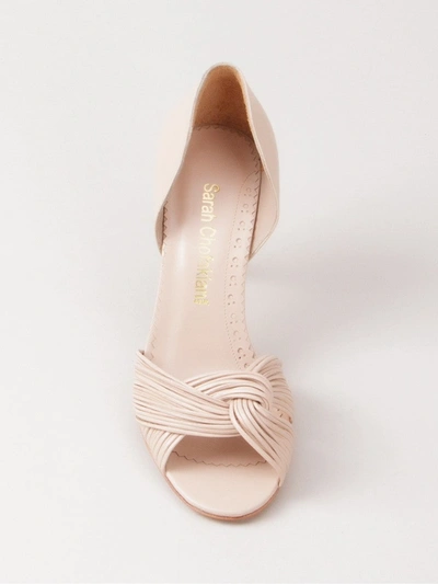 Sarah Chofakian Leather Sandals In Neutrals