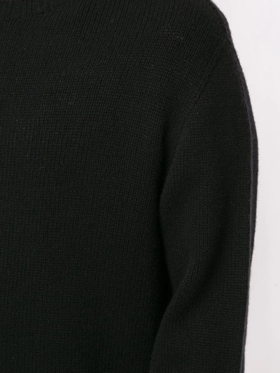 Shop Palm Angels Curved-logo Wool-blend Jumper In Black