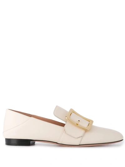 Shop Bally Janelle Loafers In Neutrals