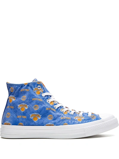 Shop Converse X Nba Chuck 70 Hi "ny Knicks" Sneakers In Blue