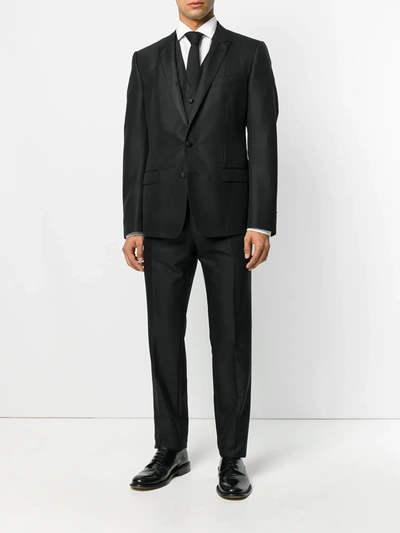 Shop Dolce & Gabbana Three Piece Suit In Black