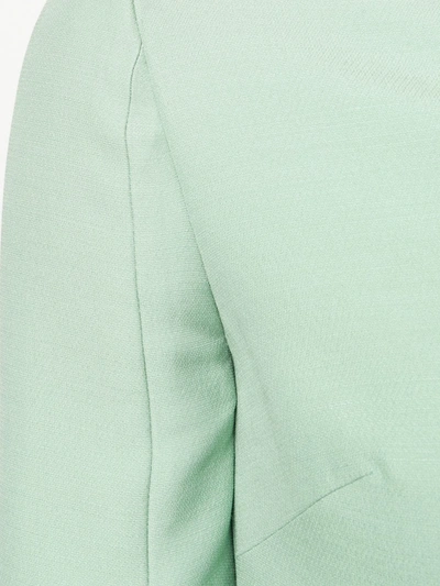 Valentino V-neck Shift Short Dress In Green